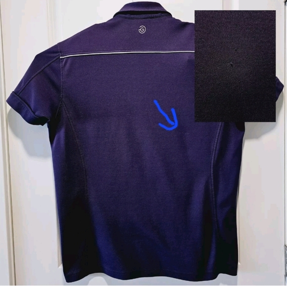 Galvin Green Polo Mens Size Large Golf Shirt Purple - Picture 7 of 7